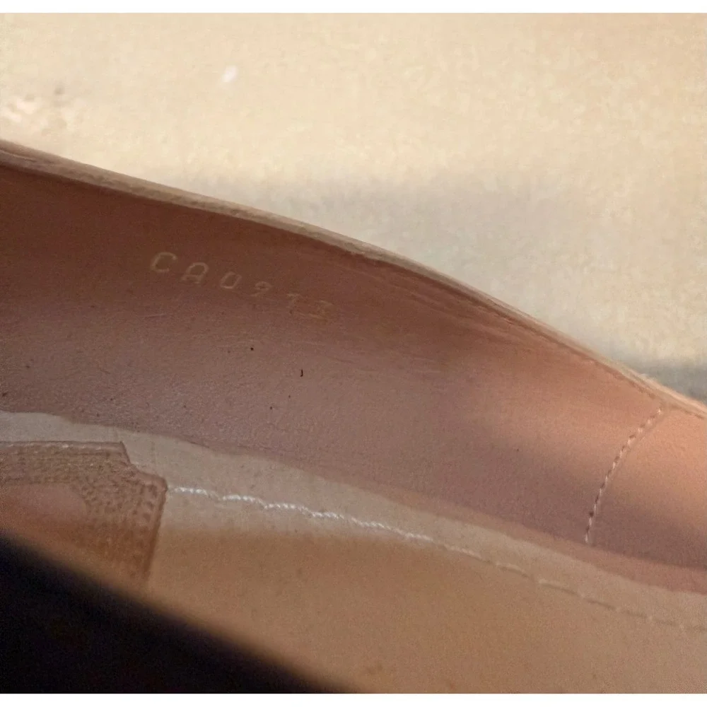 Christian Dior Two Tone Leather Cap Toe Pumps Beige Black Stiletto Heels 41